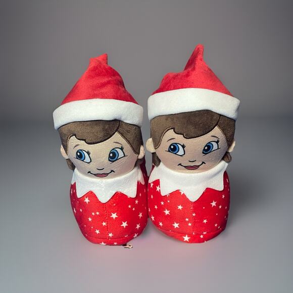 NWT Elf On The Shelf Womens Christmas Slippers Size Medium 9-10 - Picture 1 of 5